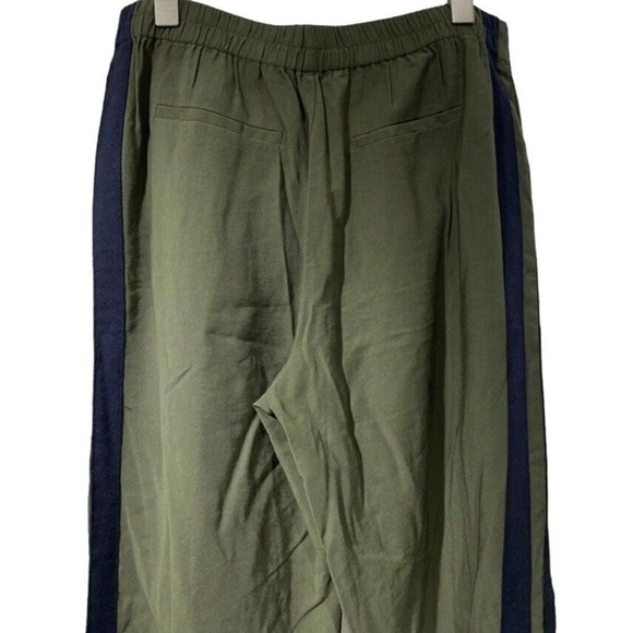 ZARA Olive Green Trafaluc Side Strip Trouser Pants - Picture 4 of 5